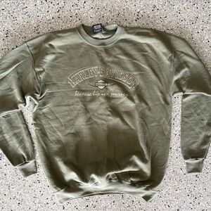 Harley-Davidson Sage Green Crewneck Sweatshirt